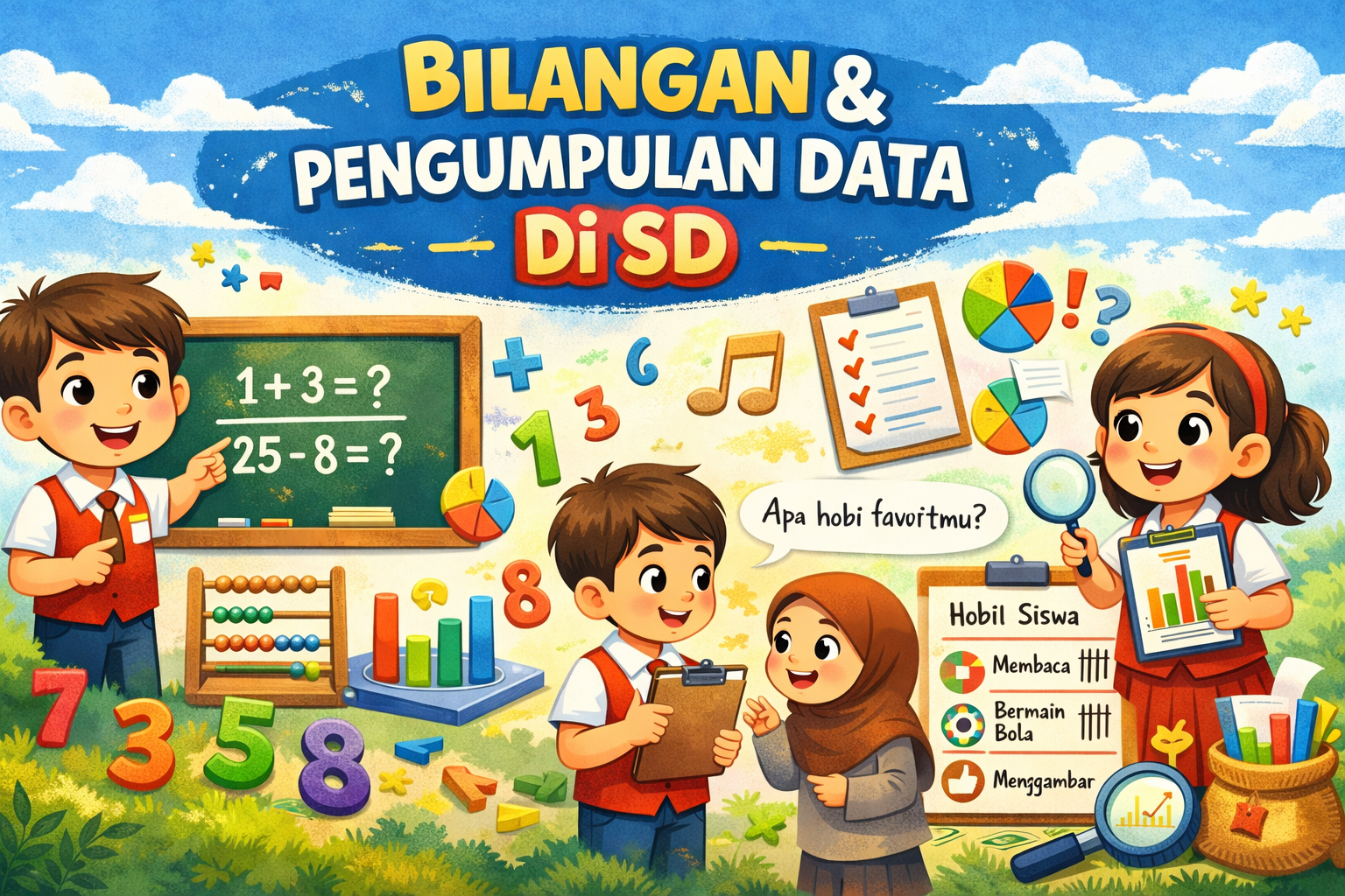 Pembelajaran Bilangan &amp; Pengumpulan Data di SD